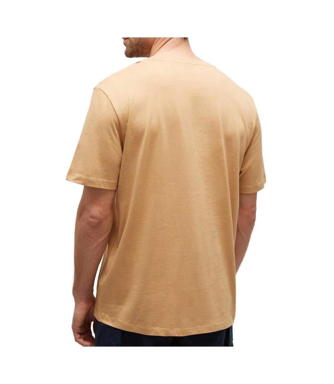 T-Shirt camel homme timberland sleeve badge-2