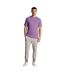 Mens plain t-shirt card purple Lyle & Scott