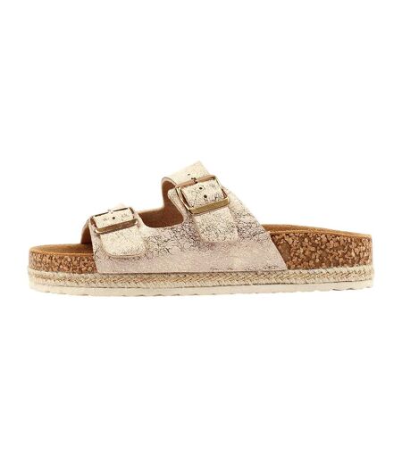 Sandales Soda Femme Jaune Or Lunar
