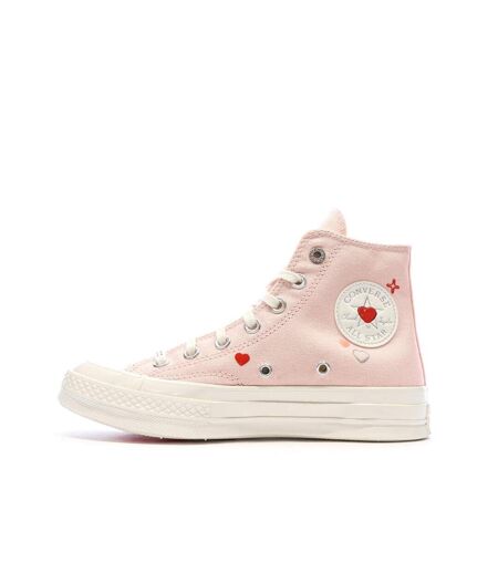 Baskets roses clair femme converse chuck 70