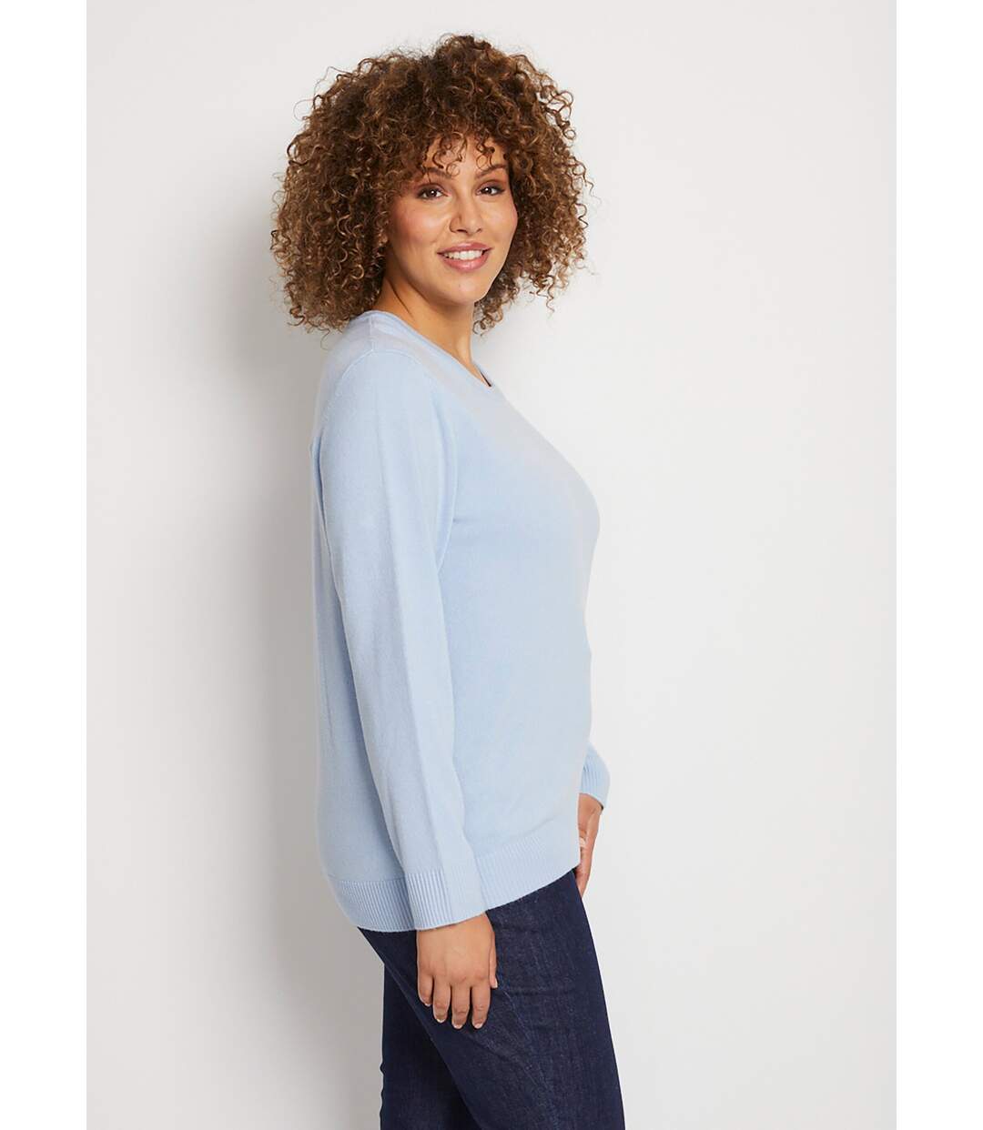 Pull doux col rond manches longues-3
