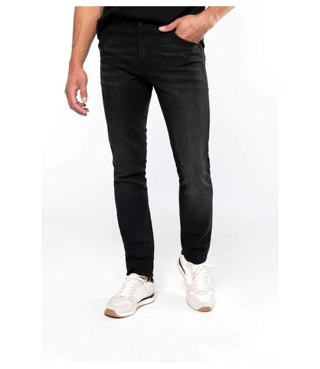 pantalon jean pour homme - K743 - noir