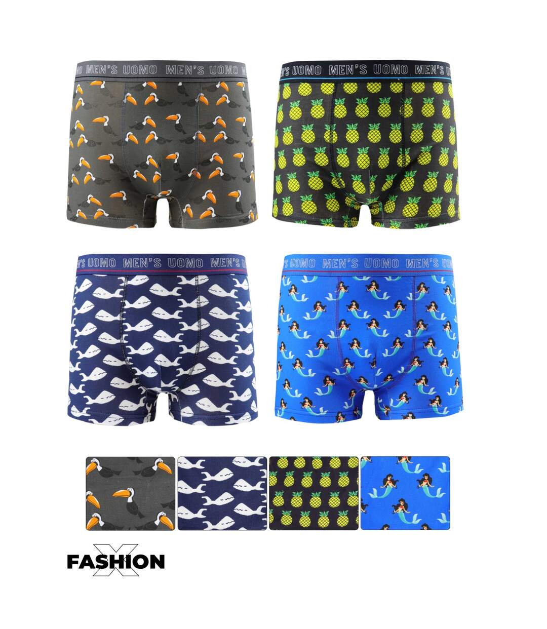 Caleçons homme - Boxer homme - Lot de 3 couleurs mélangées-1