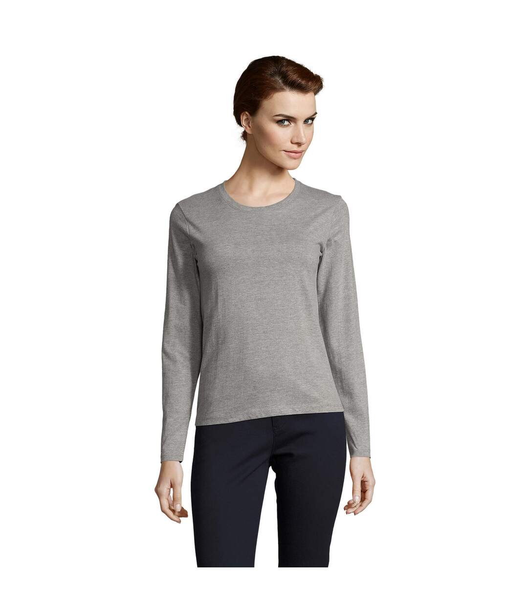T-shirt Imperial Femme Gris SOLS-2