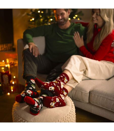 Ladies Lite Thermal Christmas Novelty Patterned Socks