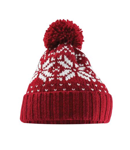 Bonnet Rouge Classique Blanc Beechfield
