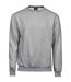 Mens Heavyweight Sweatshirt Heather Grey Tee Jays-1