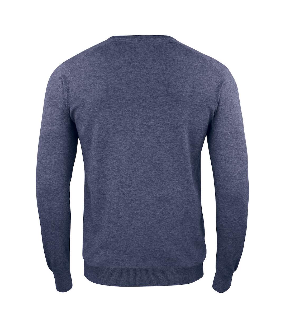 Mens Oakville V Neck Sweatshirt Navy Melange Cutter & Buck-2