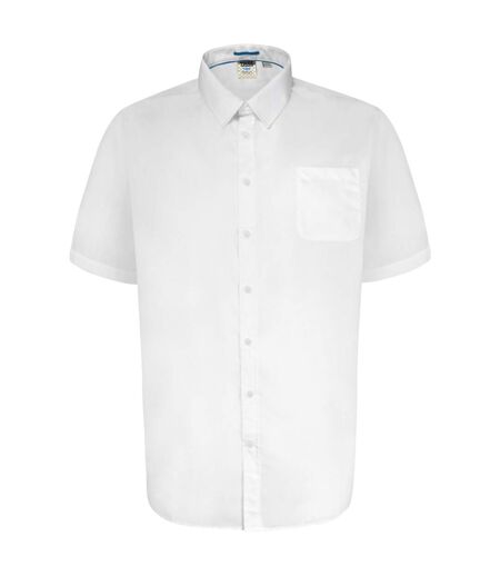 Duke Mens Delmar Kingsize D555 Short Sleeve Classic Regular Shirt (White) - UTDC204