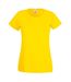 Fruit Of The Loom - T-shirts manches courtes - Femmes (Jaune vif) - UTBC4810