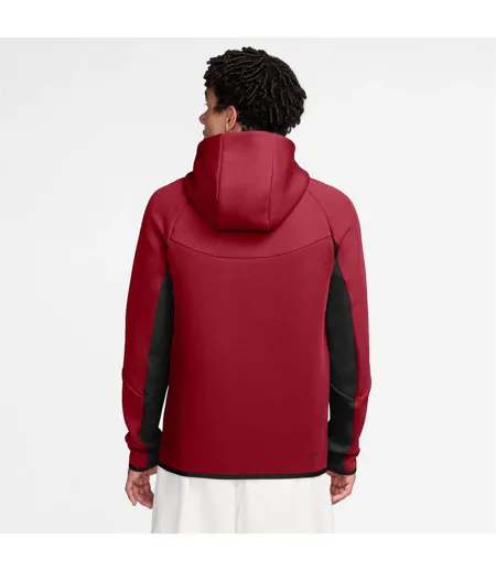 Veste À Capuche Motif/style Chevron Tech Homme Rouge Noir Nike