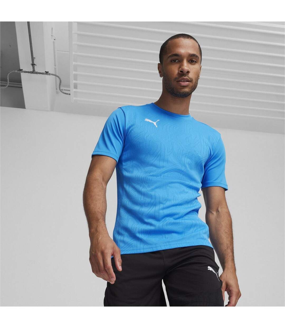 Mens Teamfinal Training T-shirt Blue Puma-3