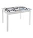 Bureau table enfant Print Douceur - L. 77 x H. 48 cm - Blanc et gris-1