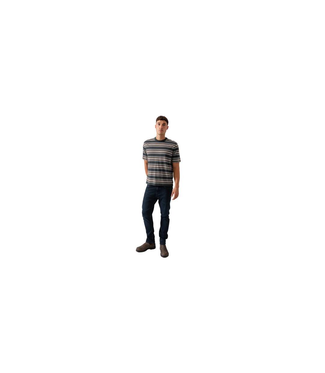 T-shirt Motif/style Rayures Larges Homme Vert Paul Smith-1