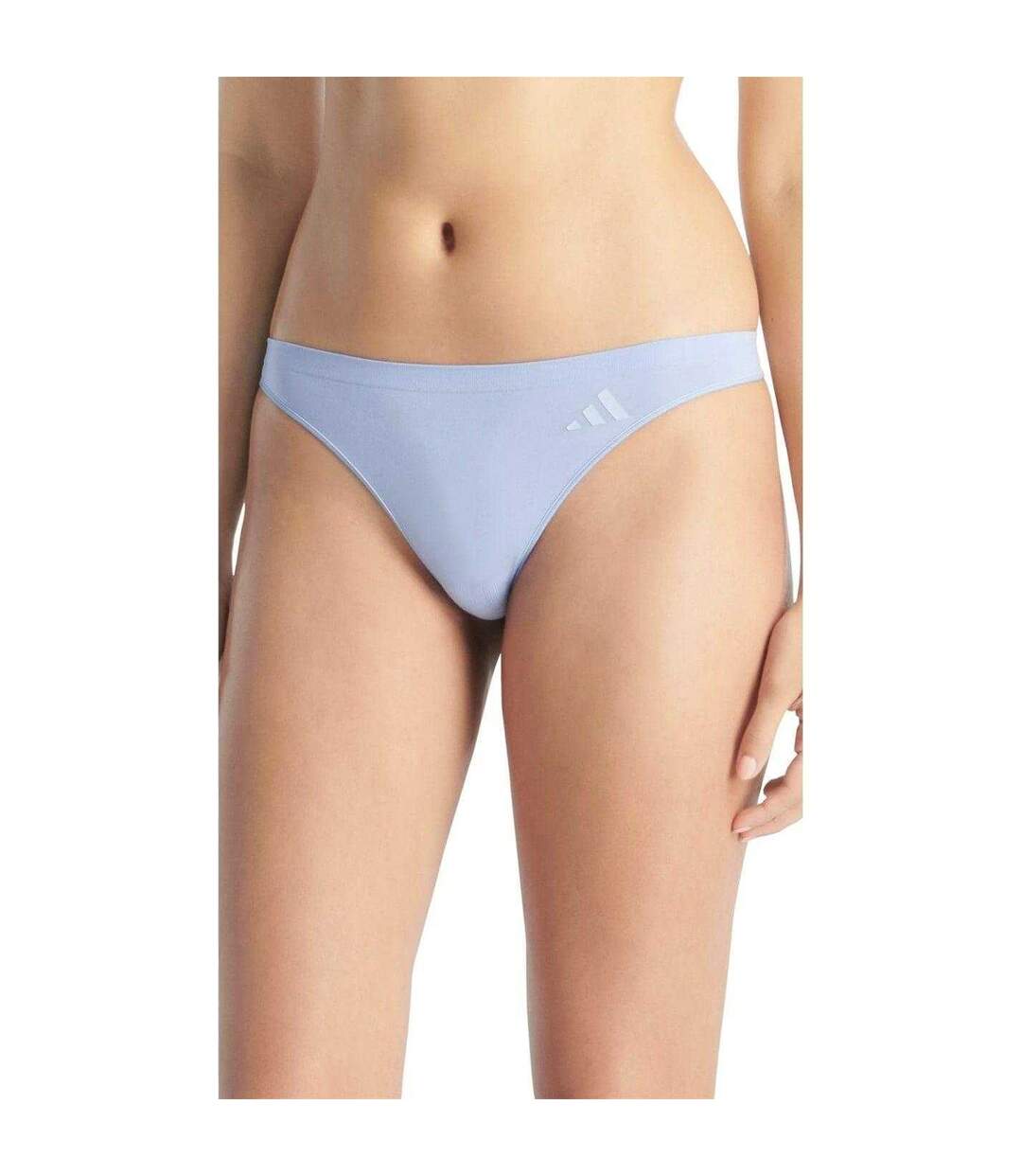 Pack Of 3  Womens/ladies Low Rise Thong  Black Brown Lavender Adidas-2