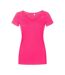 T-shirt Femme Rose Vif X.O By Promodoro-1