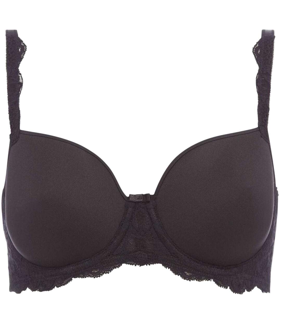 Womens/ladies Amourette Lace Bra Black Triumph-1