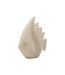 Statuette Poisson en Résine Sand 25cm Beige-3