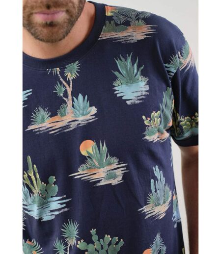 T shirt à motifs tropicaux pour homme MERIDAN