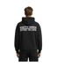 Mens Spike Island Graphic Print Overhead Hoodie Black Pretty Green-4