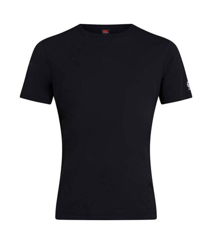 Unisex adult club plain t-shirt black Canterbury