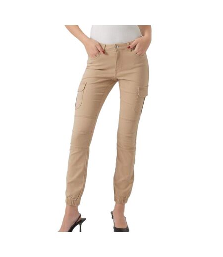 Pantalon jogger beige femme vero moda mivy