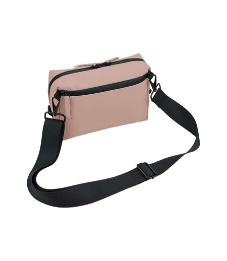 Matte pu coating crossbody bag one size clay Bagbase