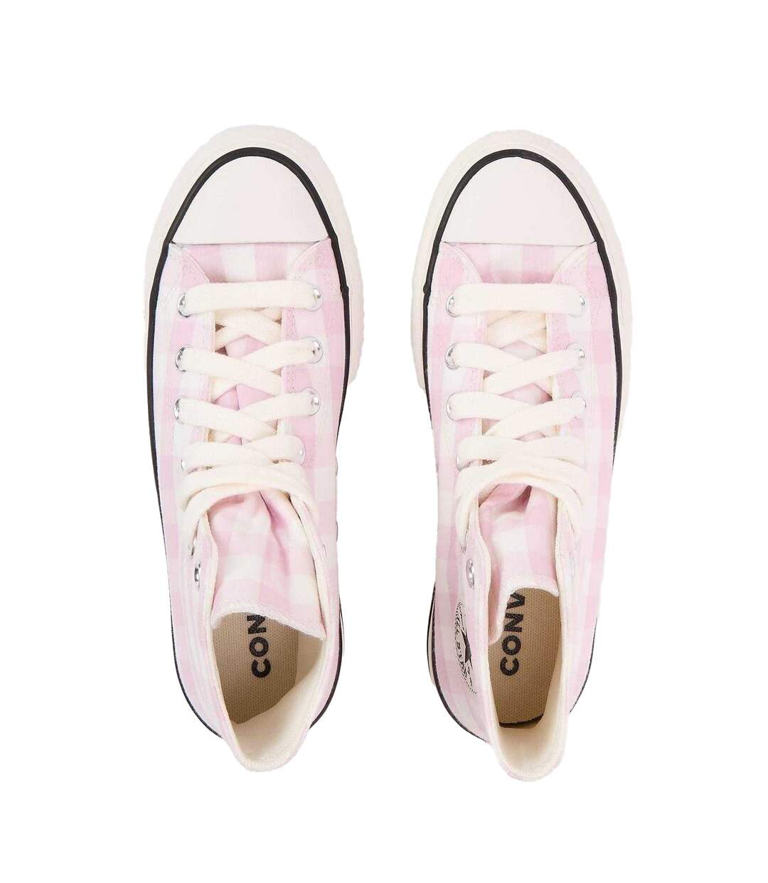 Womens/ladies Chuck Classic Platform High Top Trainers Pink Converse-3
