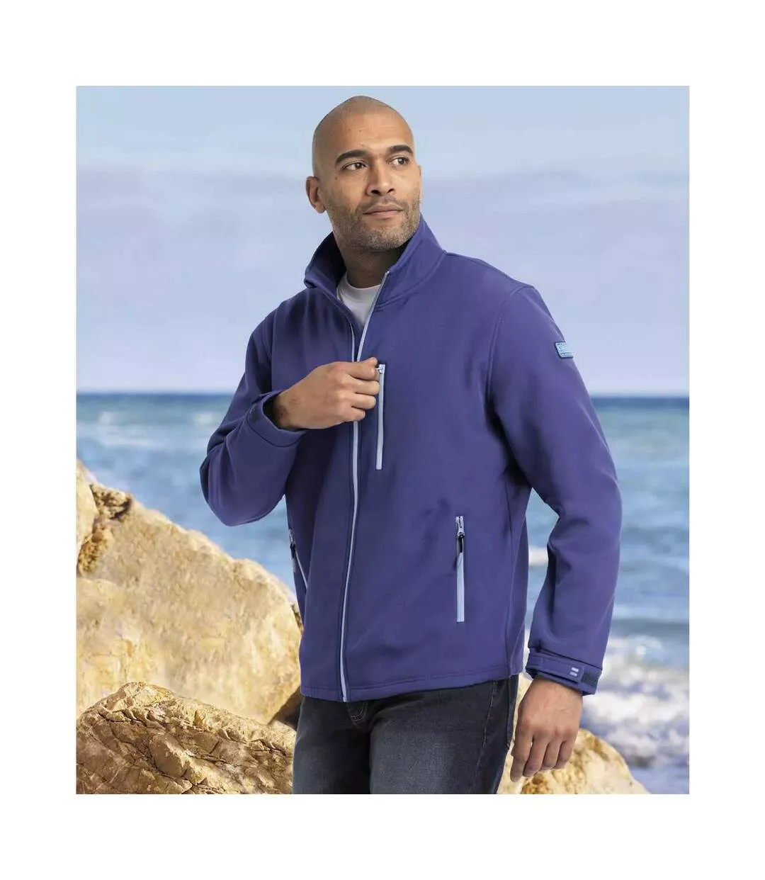 Veste softshell homme bleu Atlas For Men-3