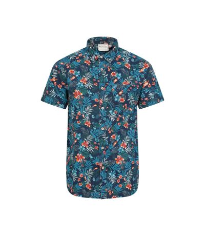 Mountain Warehouse Mens Tropical Floral Short-Sleeved Shirt (Navy) - UTMW2806