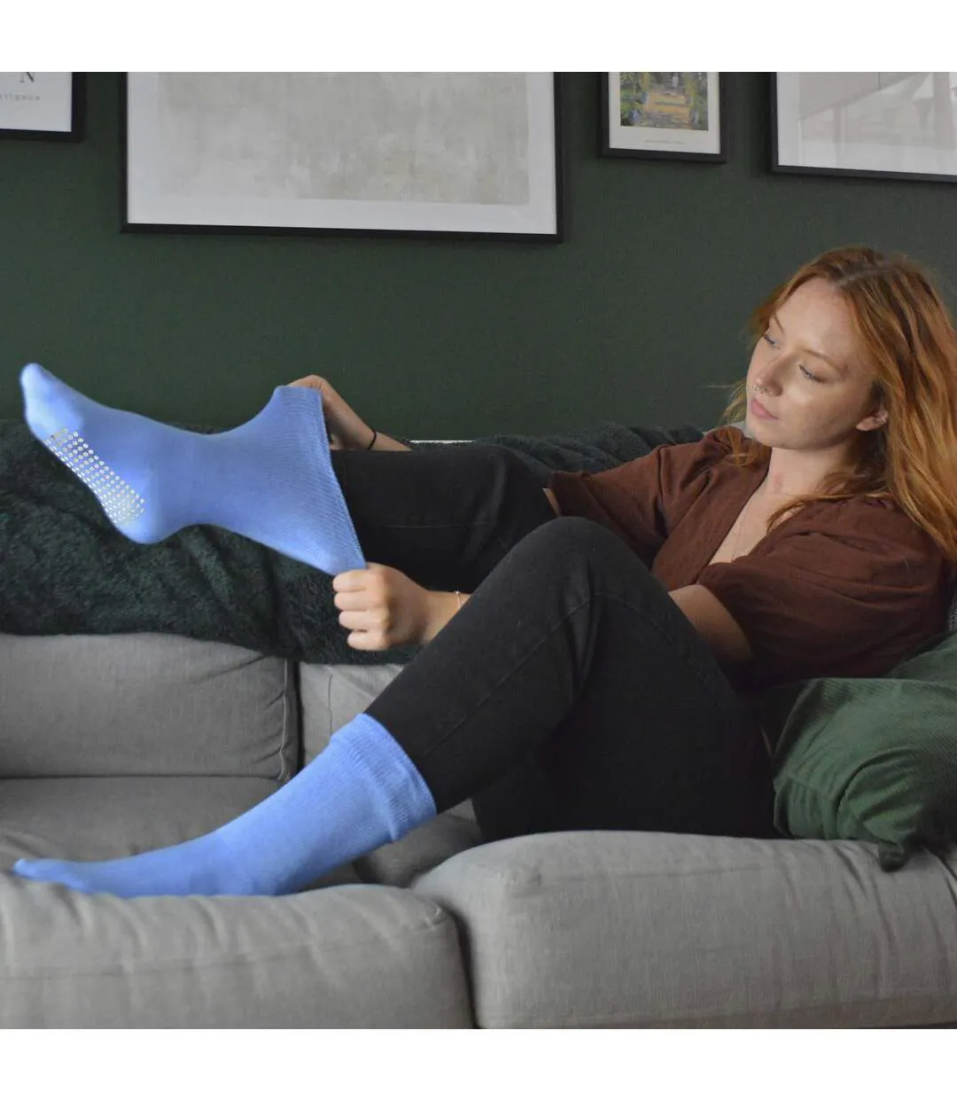 Dr.Socks - Bambou Extra Large Chaussettes Diabetique Œdème Homme pour et Femme-5