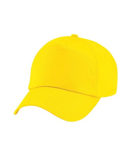 Childrens/kids original 5 panel cap yellow Beechfield