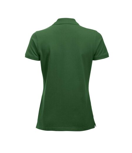 Womens/ladies Marion Polo Shirt Bottle Green Clique