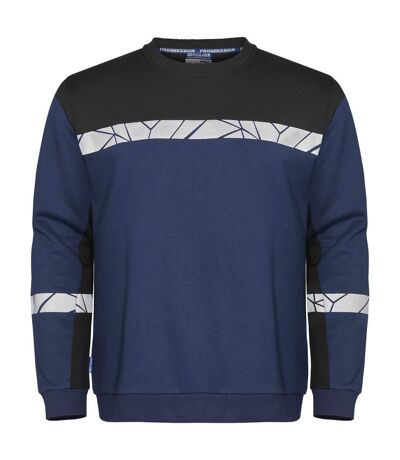 Mens Progression Hi-vis Sweatshirt Navy Black Projob