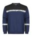 Mens Progression Hi-vis Sweatshirt Navy Black Projob-1