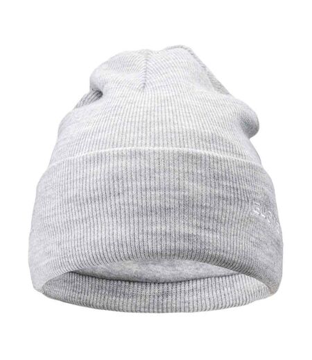 Bonnet D'hiver Motif/style Côtelé Lea Femme Gris Clair Chiné Iguana