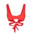 Womens/ladies Wrap Front Bikini Top Red Brave Soul-3