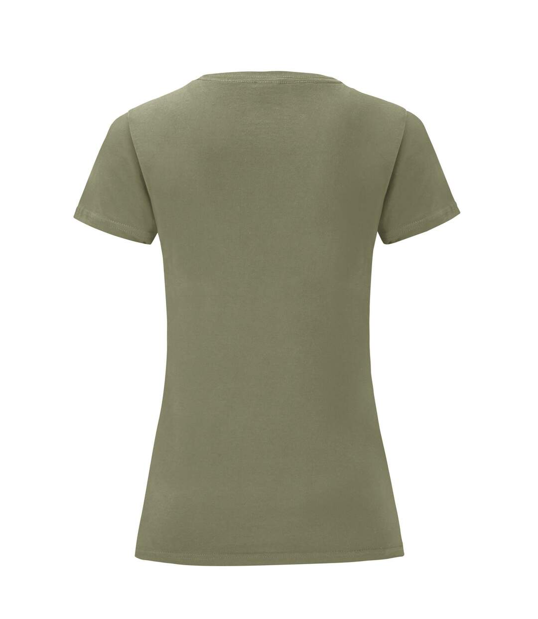 T-shirt Iconic Femme Olive Classique Fruit Of The Loom-2