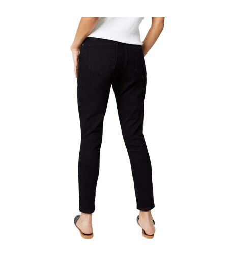 Womens/ladies stretch petite skinny jeans black Dorothy Perkins