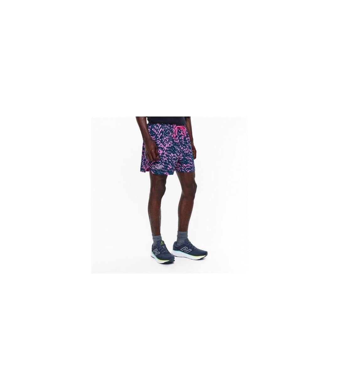Short De Course Motif/style Londres London Edition Homme Rose New Balance-1