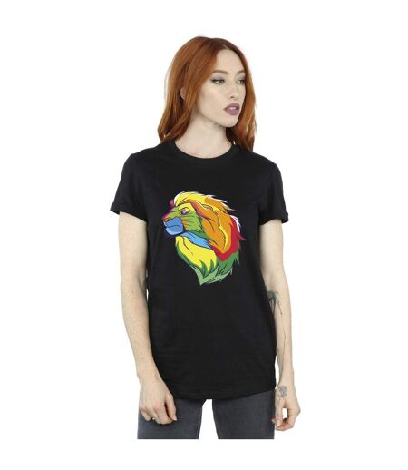 Disney Womens/Ladies The Lion King Colours Cotton Boyfriend T-Shirt (Noir) - UTBI29425