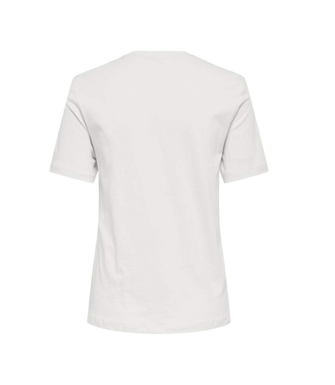 T-Shirt blanc femme only lola-2