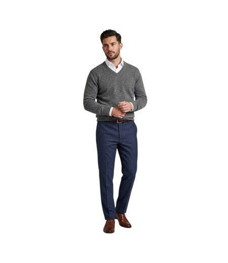 Mens Speckle Regular Formal Trousers Navy Ted Baker