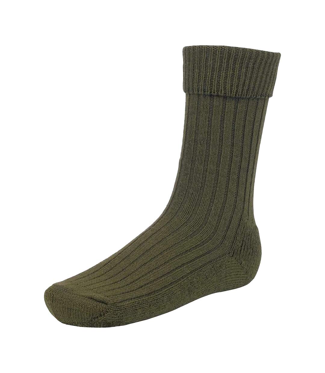 Chaussettes Adulte Vert Olive Mil-Com-1