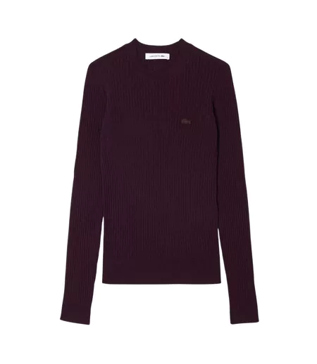 Sweat Style 3d Femme Pourpre Lacoste
