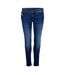 Womens/ladies Mid Rise Straight Leg Jeans Blue Denim Diesel-2
