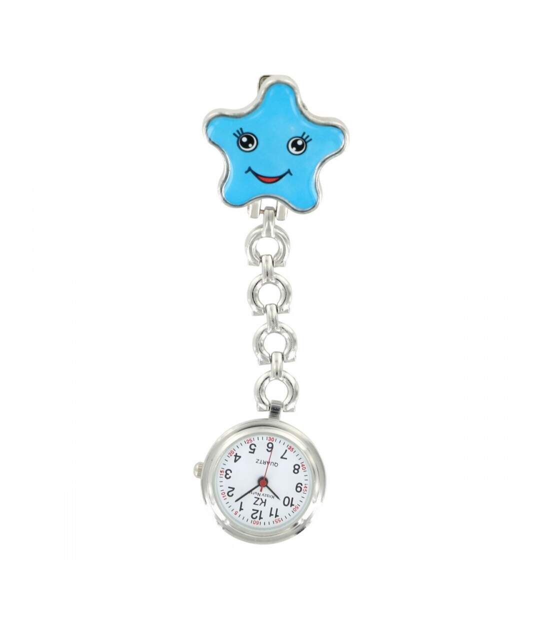 Montre Infirmière Etoile Métal Couleur Bleu KRAZY-1