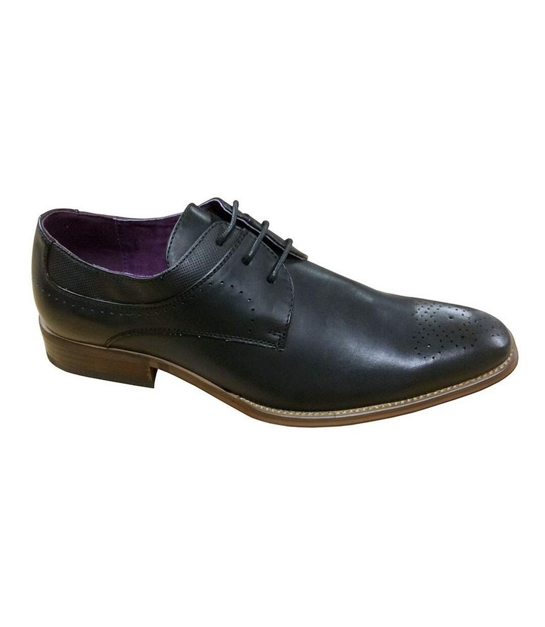 Chaussures en cuir gibson homme noir Goor