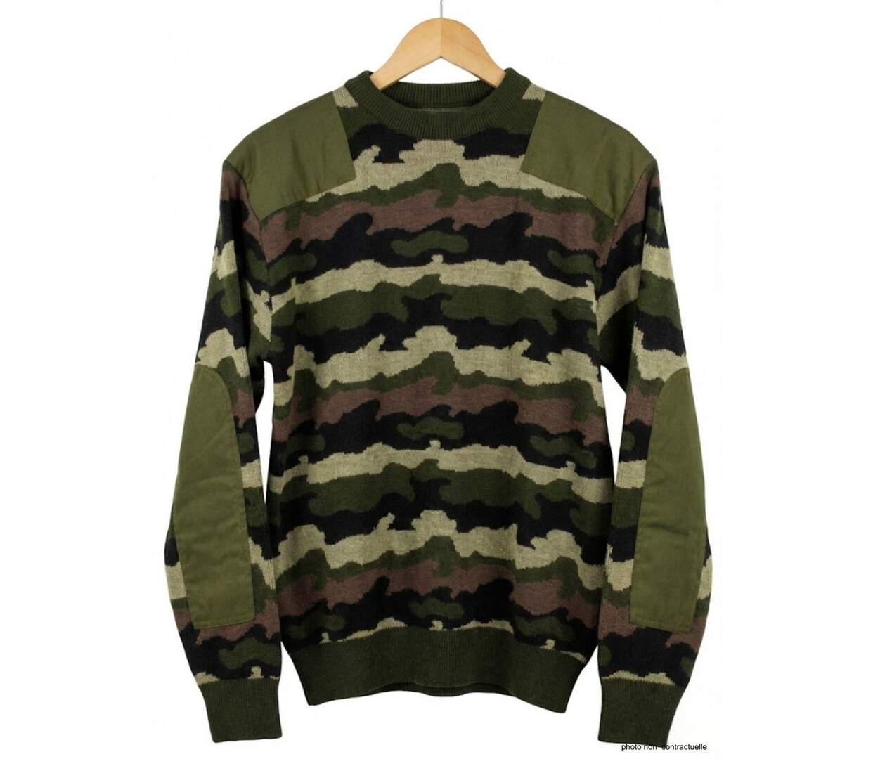 Pull Ras du Cou Homme Ledertys Camouflage (30% Laine)-4