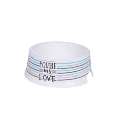 Gamelle pour Chien & Chat You're My Love 25cm Blanc